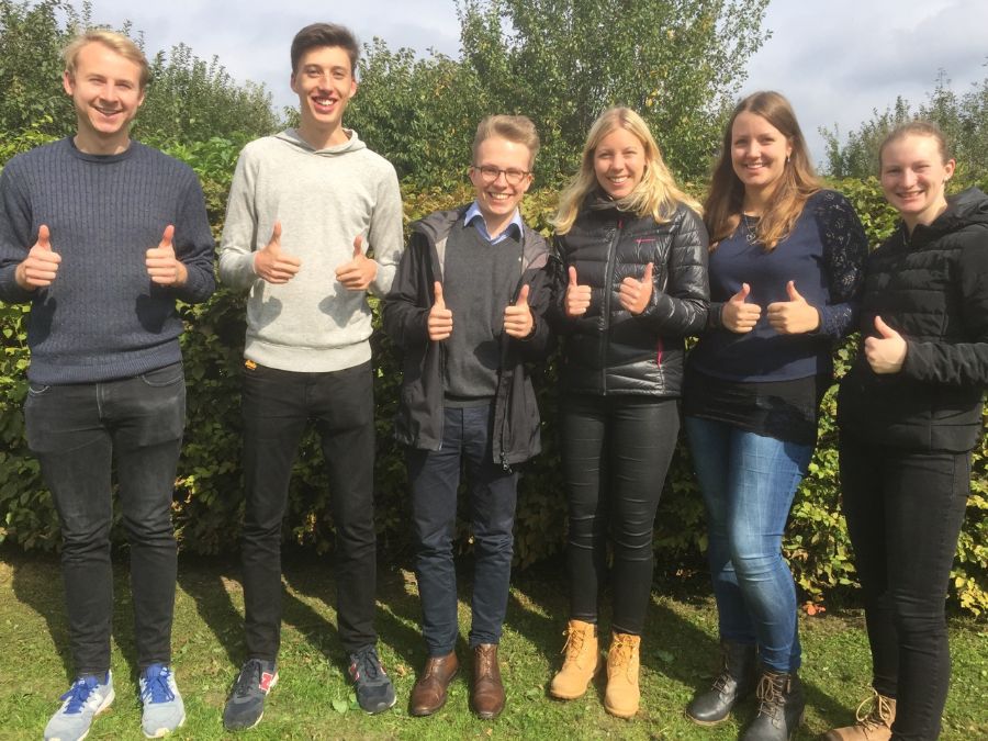 Neuer Vorstand der Jungen Union Preuisch Oldendorf: v.l.n.r. Felix Budde, Julius Hellmich, Jan Mark Budde, Theresa Budde, Carolin Prtner, Dorina Koch